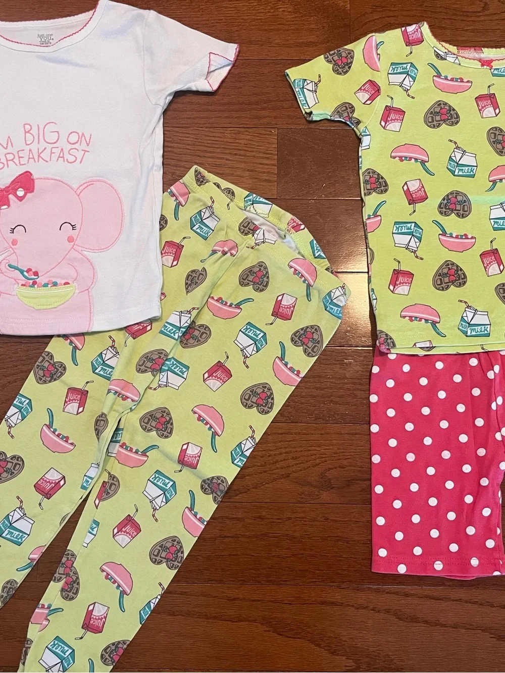 5T Girls Summer/Fall Pajamas Sets